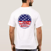 T-shirt complet de cercle d'hockey de rouleau de (Dos)