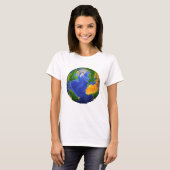 T-shirt Complétez La Terre Avec Des Données Topographiques (Devant entier)