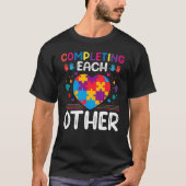 T-shirt Completing Each Others Autism Awareness Support A (Devant)