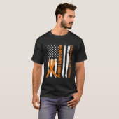 T-shirt Complexe Syndrome de Douleur Régional Ruban Us Ind (Devant entier)
