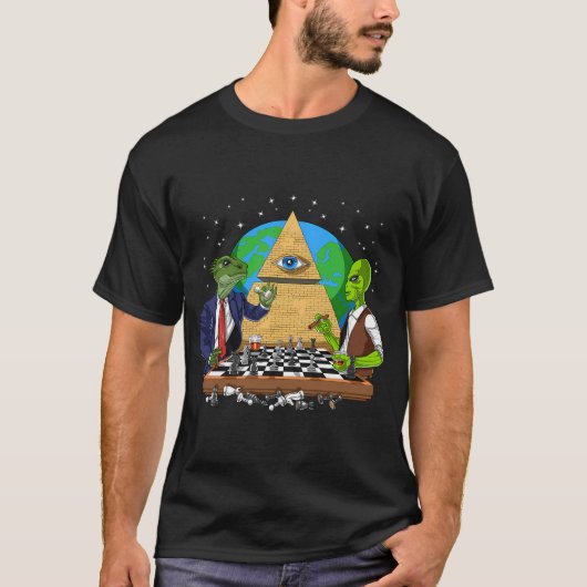T-shirt Complot Illuminati Extraterrestre (Devant)