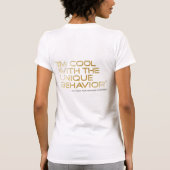 T-shirt Comportement de Logo_Cool de vengeur de (Dos)