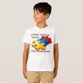 T-shirt Comportement des enfants sensibilisation sur l'aut (Devant entier)