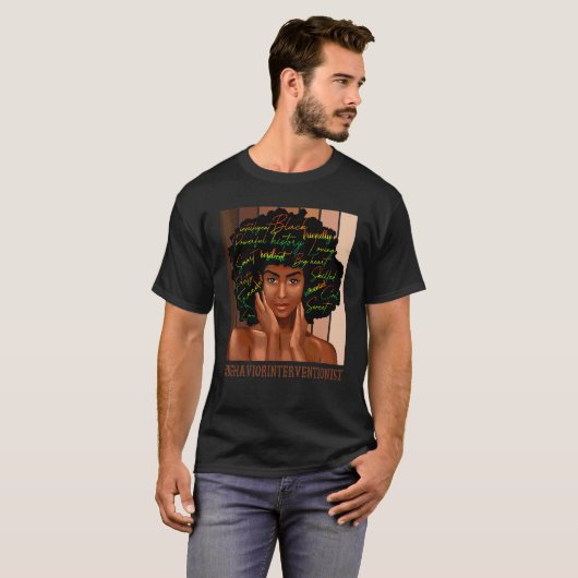 T-shirt Comportement Interventionniste Afro-Africain Améri (Devant entier)