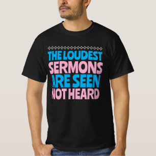 T-shirt Comportement moral contre sermon chrétien
