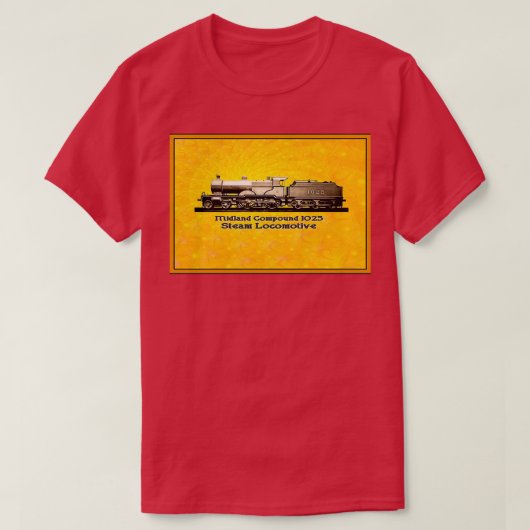 T-shirt Composé Midland 1025 Locomotive à vapeur 1907 (Design devant)