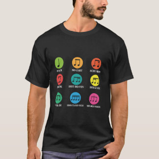 T-shirt Compositeurs Al Music Notes musicales
