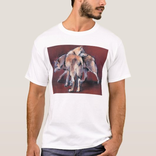 T-shirt Composition 2001 en loup (Devant)
