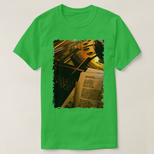T-shirt Composition au piano (Design devant)