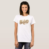 T-shirt Composition d'art 2D Classique Bénie (Devant entier)