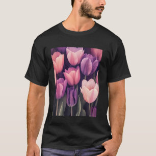 T-shirt Composition Florale Élégante de Tulipes Art