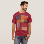 T-shirt Composition Moderne Œuvre d'Art Abstraite (Devant entier)