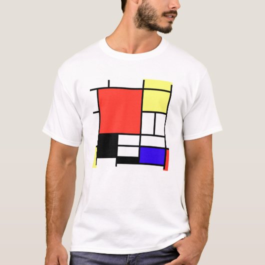 T-shirt Composition , Mondriaan (Devant)