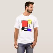 T-shirt Composition , Mondriaan (Devant entier)
