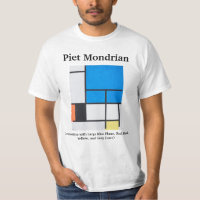 Composition Mondriale avec grand plan bleu