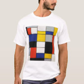 T-shirt Composition, Mondrian (Devant)