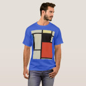 T-shirt Composition mondrienne Art moderne de la peinture  (Devant entier)