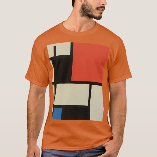 T-shirt Composition mondrienne moderne Abstrait Texas Oran (Devant)