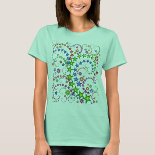 T-shirt composition vive en étoiles