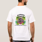 T-shirt Compostage éléphant pour jardins (Dos)