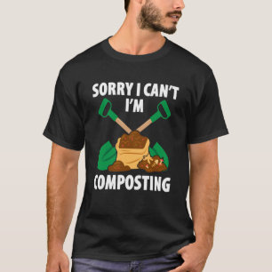 T-shirt Compostage pour composteur de jardin maraîcher