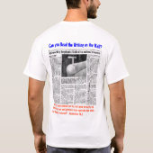 T-shirt Comprenant "666" et la "marque de la bête " (Dos)