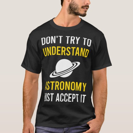 T-shirt Comprendre l'astronomie (Devant)