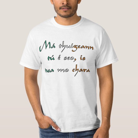 T-shirt Comprenez ceci, ami, irlandais (Devant)
