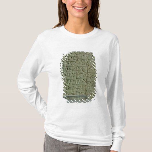 T-shirt Comprimé avec le manuscrit cunéiforme (Devant)