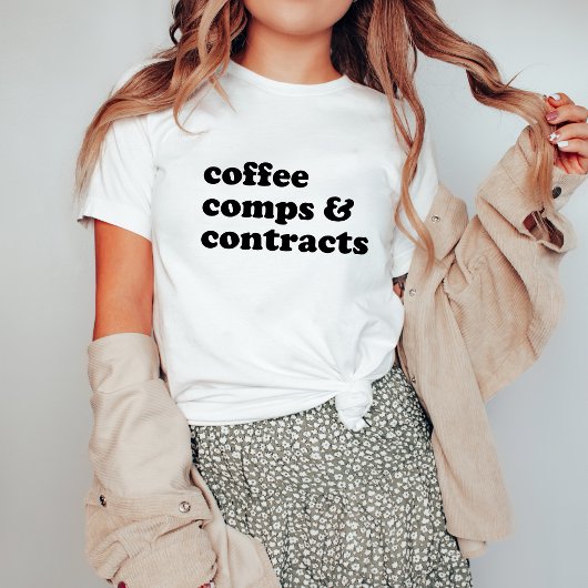 T-shirt Comps & Contrats de café