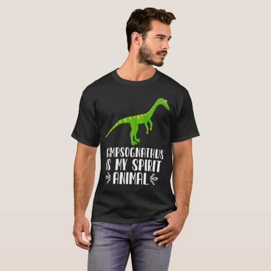 T-shirt Compsognathus est Mon Esprit Animal (Devant entier)