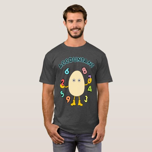 T-shirt Comptabilisation Egghead (Devant entier)