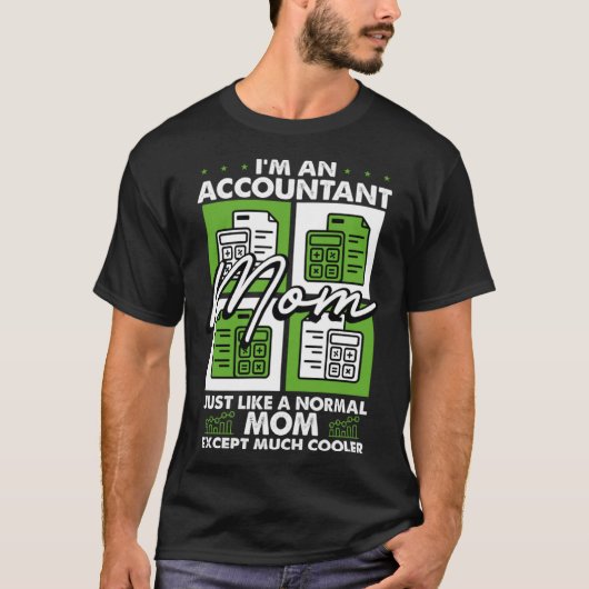 T-shirt Comptabilisation Motherhood Best Maman Ever Compta (Devant)