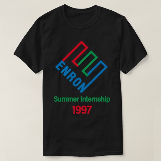 T-shirt Comptabilité de stage d'été d'Enron (Design devant)