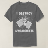 T-shirt Comptabilité Funny Spreadsheet Numéros Comptable S (Design devant)