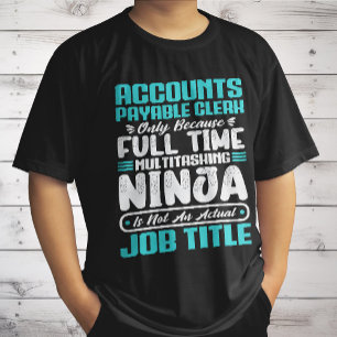 T-shirt Comptabilité Payable Clé Titre de l'emploi Compéte