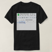 T-shirt Comptable 6 (Design devant)