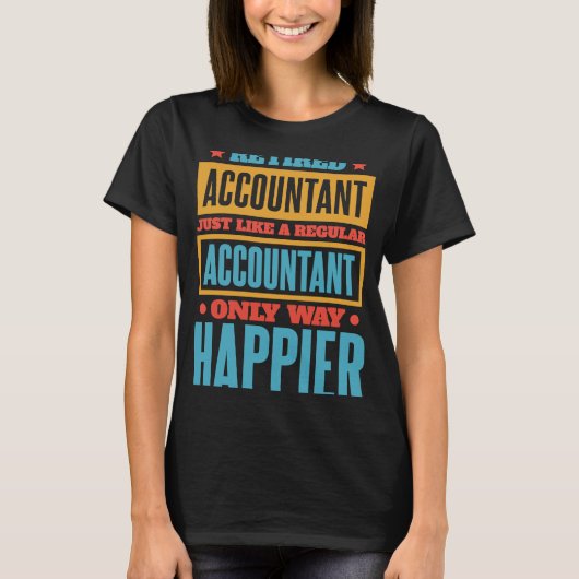 T-shirt Comptable à la retraite pour comptable CPA (Devant)