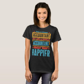 T-shirt Comptable à la retraite pour comptable CPA (Devant entier)