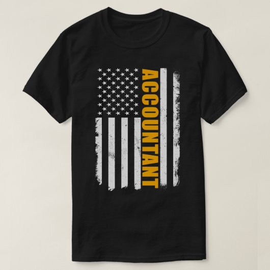 T-shirt Comptable américain (Design devant)
