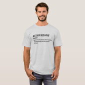 T-shirt Comptable amusant à faible clé (Devant entier)