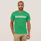 T-shirt Comptable amusant - Feuille de calcul (Devant entier)
