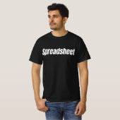 T-shirt Comptable amusant - Feuille de calcul (Devant entier)