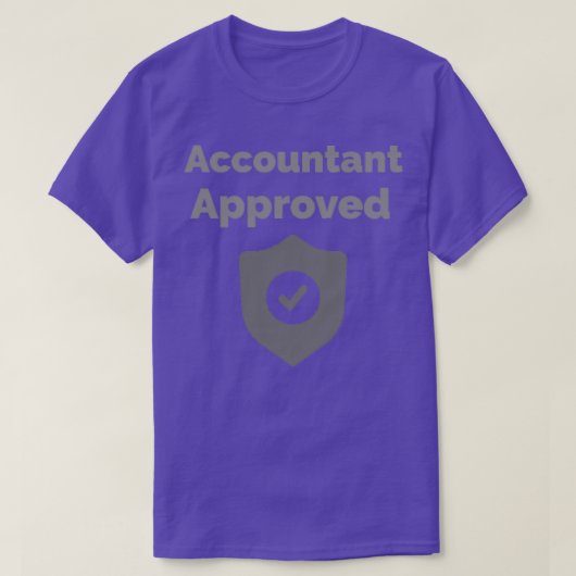 T-shirt Comptable approuvé (Design devant)