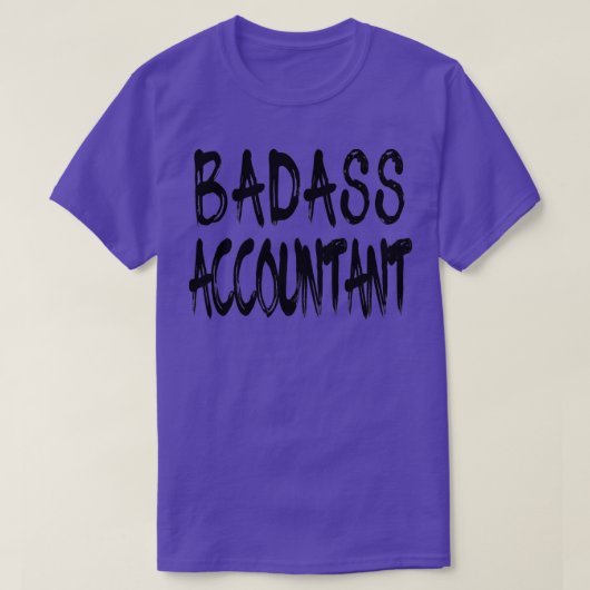 T-shirt Comptable Badass Comptable génial Design 1 (Design devant)