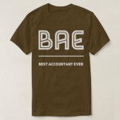 T-shirt Comptable BAE Meilleur Comptable en permanence (Design devant)