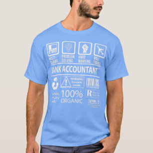 T-shirt Comptable bancaire Multi-Tasking Certified Job Don