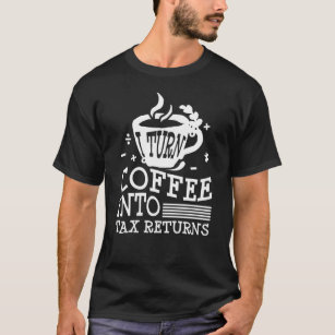 T-shirt Comptable Café CPA Bookkeeper Humour Bookkeeper