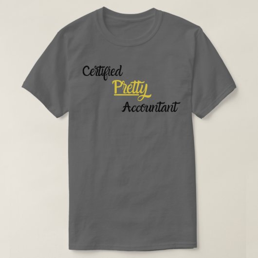 T-shirt Comptable certifié (Design devant)