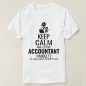 T-shirt Comptable comptable comptabilité comptable Finance (Design devant)